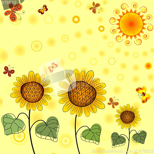 Image of Yellow summer background