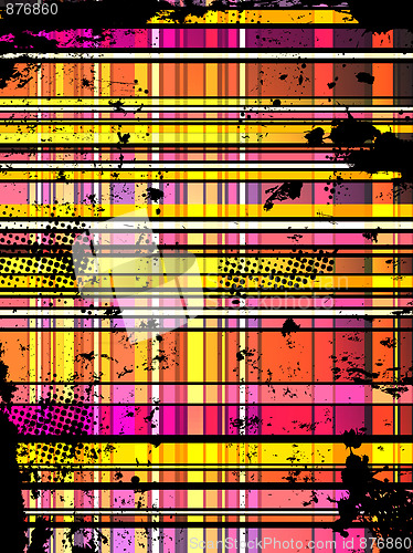 Image of Checkered Colorful Grunge Background.