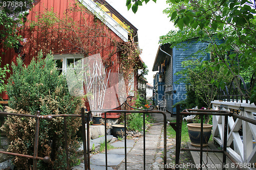 Image of Two houses with garden