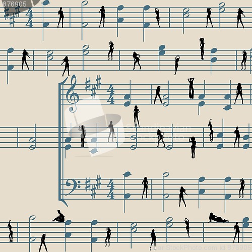 Image of Abstract music background