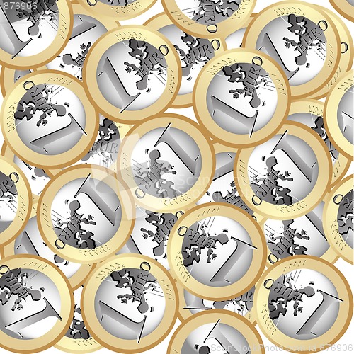 Image of Euro coins background