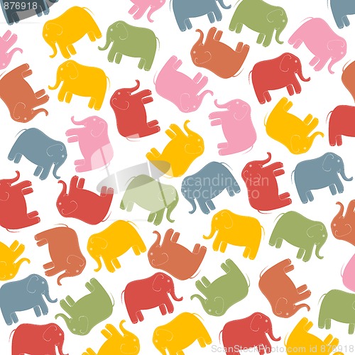 Image of Pastel elephants