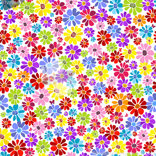 Image of Seamless floral vivid pattern