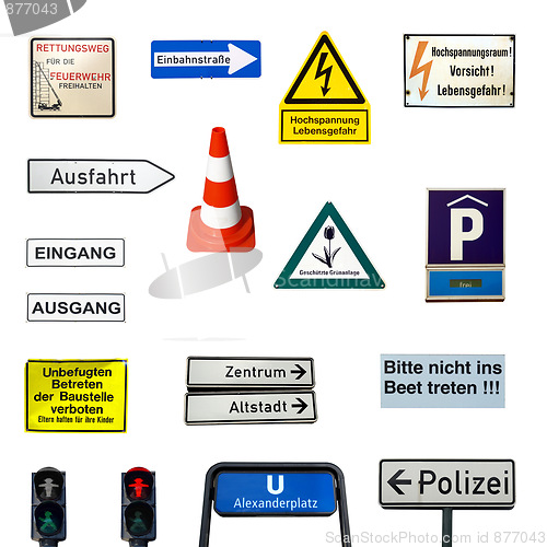 Image of German signs