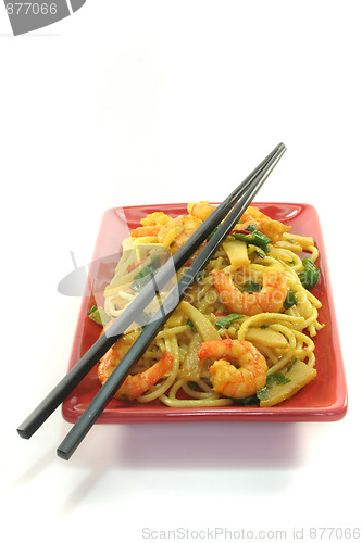 Image of Pasta with asian shrimp