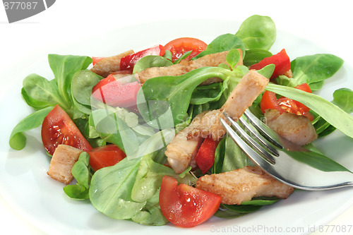 Image of Mixed salad with chicken strips