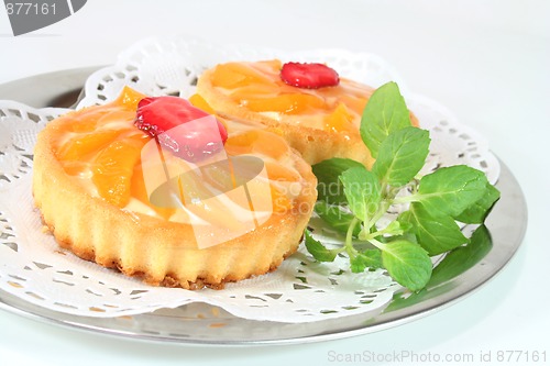 Image of Apricot tart with lemon balm