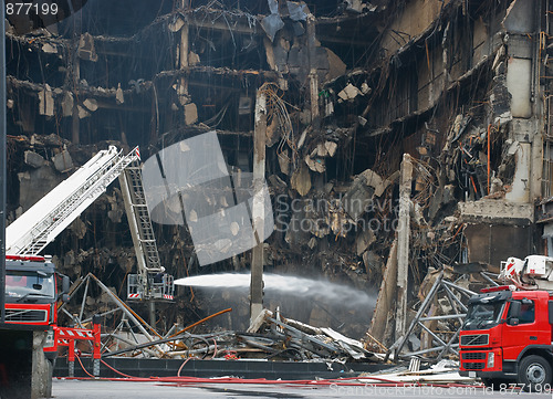 Image of Burned down shopping mall