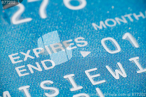 Image of Close-up of a credit card
