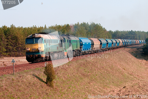 Image of Freight diesel train