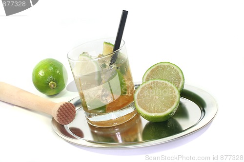 Image of Caipirinha with fresh lime