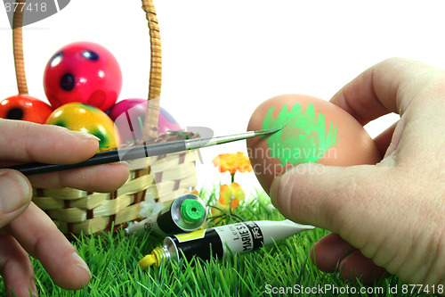Image of Easter egg painting