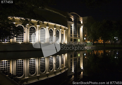 Image of Illuminated house in the night