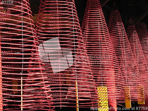 Image of Incense coils in Phuoc Kien Assembly Hall, Hoi An, Vietnam