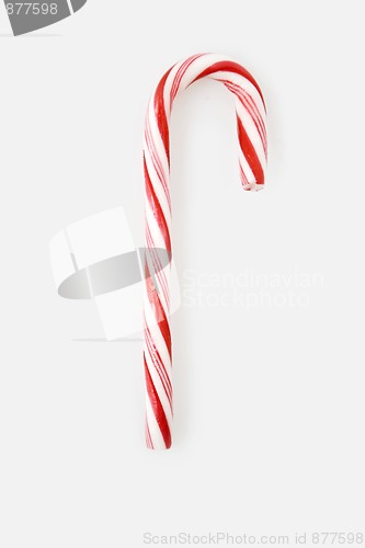 Image of red and white lollipop