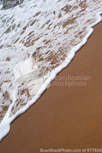 Image of Beach Waves Washing Ashore
