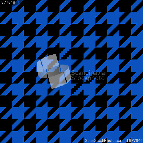 Image of Blue Houndstooth Pattern
