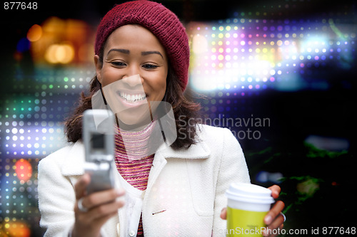 Image of Woman Texting