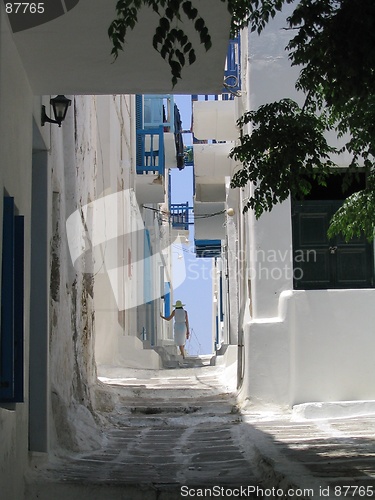 Image of Morning walk, Mykonos, Greece