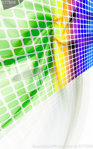 Image of Abstract Rainbow Wall