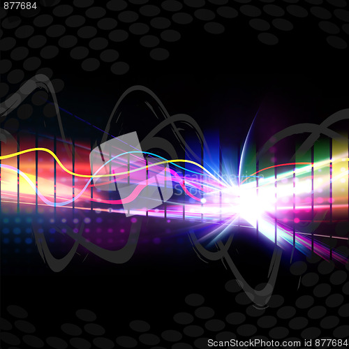 Image of Rainbow Musical Wave Form