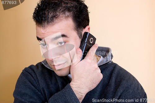 Image of Man On His Phone