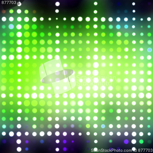 Image of Glowing Green Dots