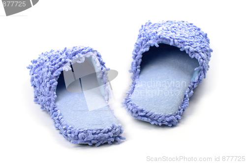 Image of blue slippers