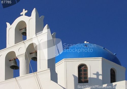 Image of Orthodox church, Santorini, Greece