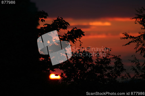 Image of Sunset overlooking the Völkerschlachtdenkmal in Leipzig