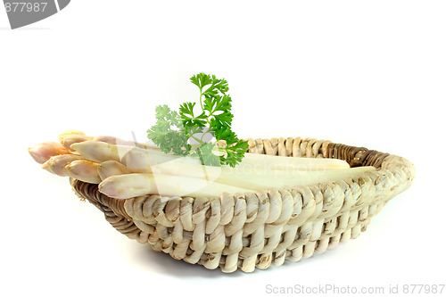 Image of a bundle of fresh asparagus
