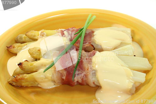 Image of Asparagus in bacon coat