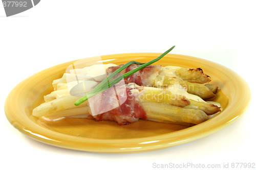 Image of Asparagus in bacon coat