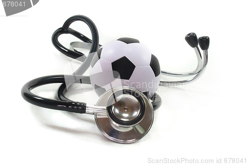 Image of Stethoscope with football