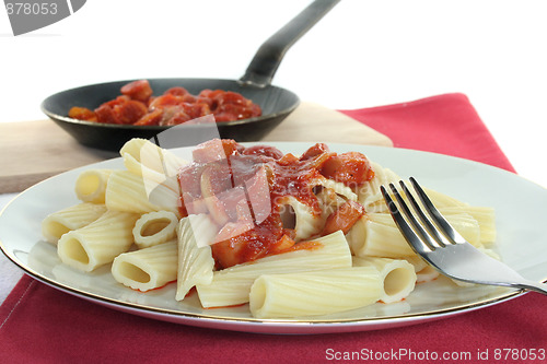 Image of Tortiglione with tomato sauce