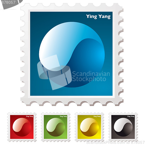 Image of ying yang stamp