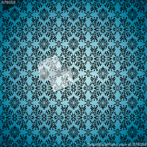 Image of gothic seamless blue wallpaper