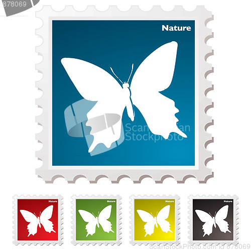 Image of Nature butterfly stamp