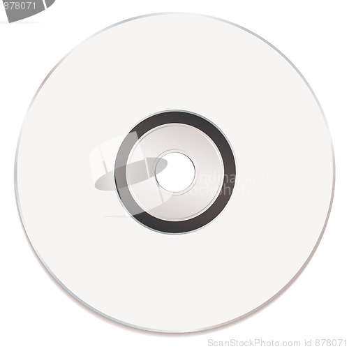 Image of Blank white music cd