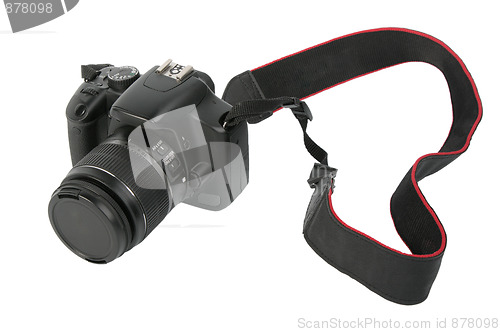 Image of Black DSLR photo-camera