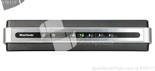 Image of Front panel of network wired router