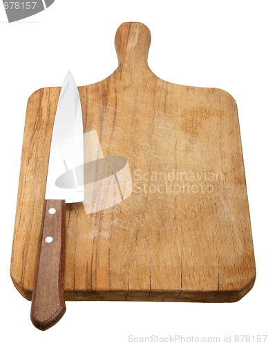 Image of Knife and a cutting board.