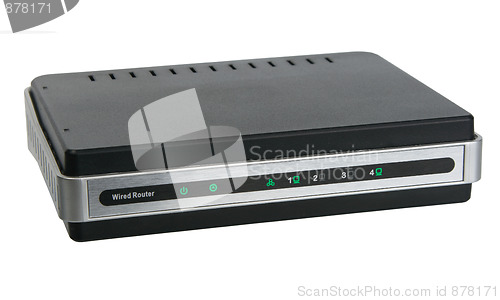 Image of Front view of network wired router