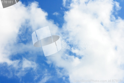 Image of White clouds and blue sky