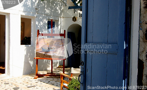 Image of Artist shop, Oia, Santorini, Greece