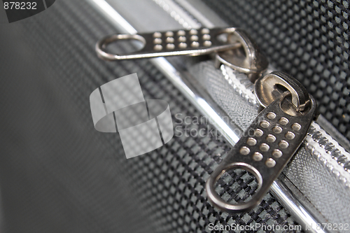 Image of Zipper on suitcase