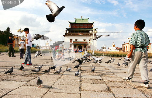 Image of The Gandantegchinlen Khiid Monastery