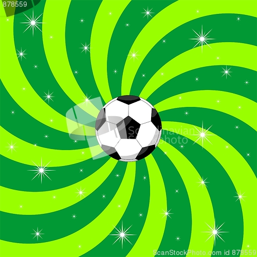 Image of Soccer ball on background