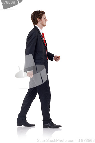 Image of walking businessman