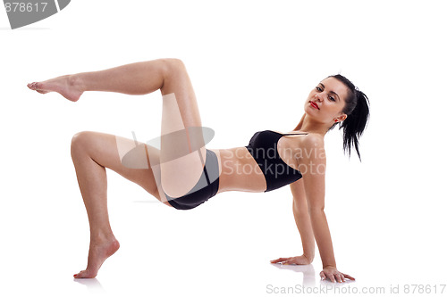 Image of fit brunette